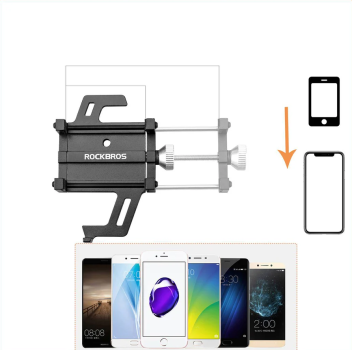 ROCKBROS | Fahrrad Motorrad Handyhalterung mit 360 Rotation Clip